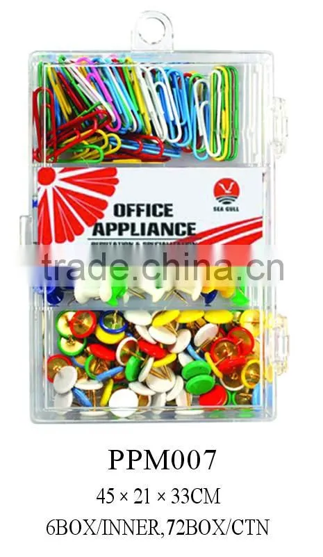 Wholesale pp box packing clear map push pins drawing pins with good use
