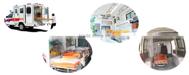 Ambulance stretcher trolley for emergency first aid