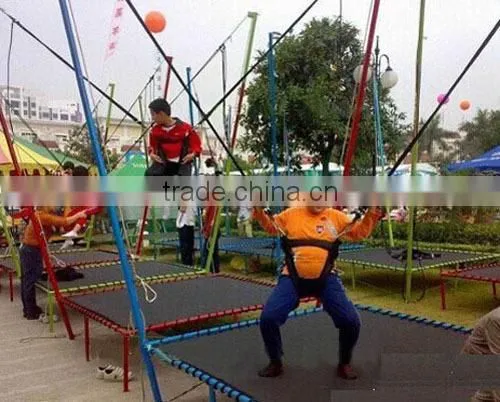 small amusement equipment bungee jumping kids trampoline