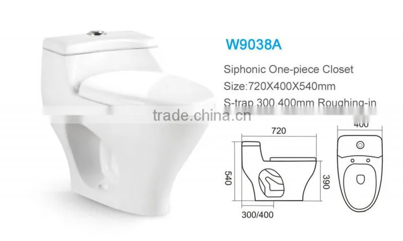 Made in china innovative products siphonic toilet W9038