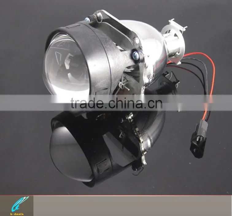 2.5 inch H1/H7/H4/9005/9006 bi xenon projector lens with 80mm angel eyes