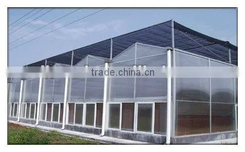 polycarbonate greenhouse with ventilation window