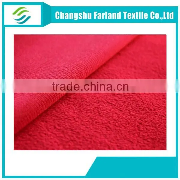 2015 new productds red polyester velvet fabric