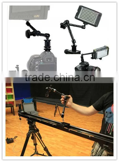 7 Inch Variable Friction Magic Arm for Hot Shoe Mounts to Work with LED Panel, DSLR Monitor, Mic 7ARM camera flash holder