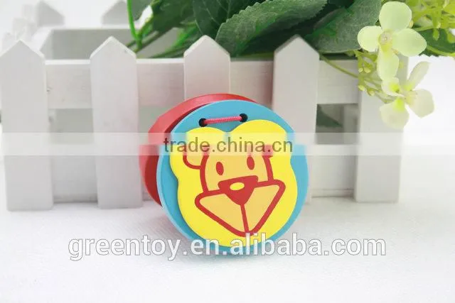 mini wooden musical instruments castanets toy