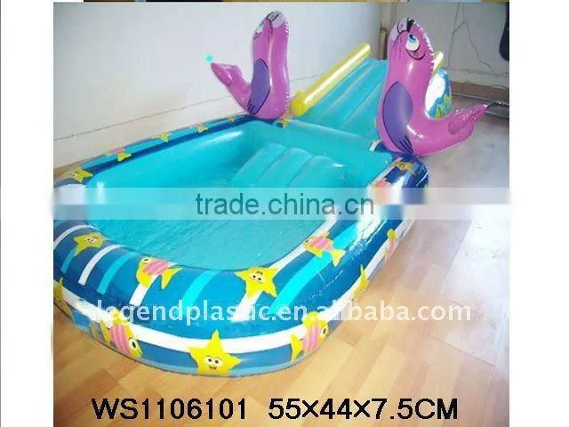 inflatable frog kids play pool