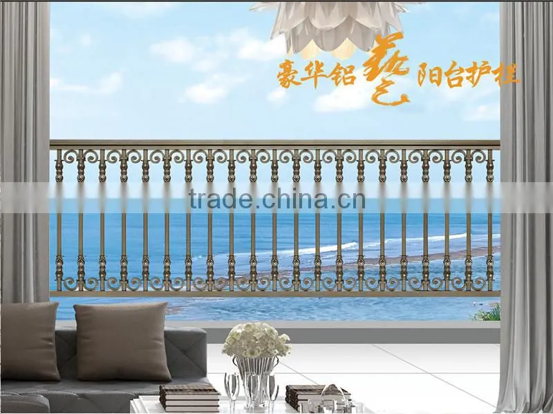 AJLY-804 Custom-made Modern Aluminum Balcony Railing Designs