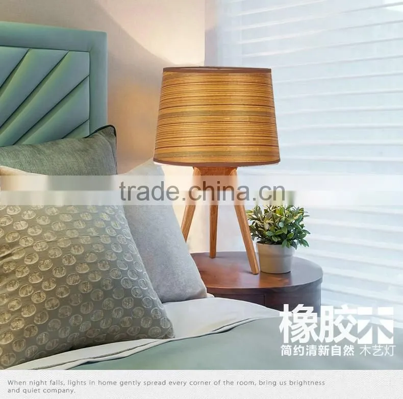 Wooden LED Table Lamp wood LED Table light JK-879-07 Modern design Wooden Curving Series table lamp