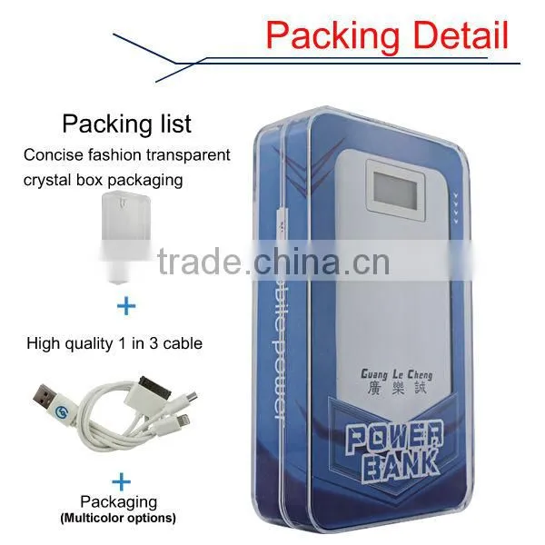 Portable 10400mah universal power bank with FC CE ROHS