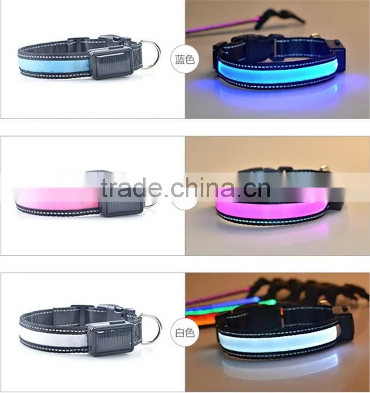 Led USB Rechargeable Dog Collars Led Pet Collars Protect your Pets in Dark
