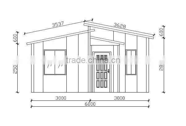 Cheap modern prefab villa easy assembly economic prefab modular house