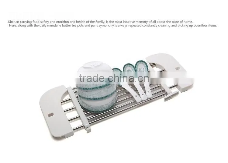 S/S+ABS 18*46*2 KITCHEN SINK DISH DRAINER