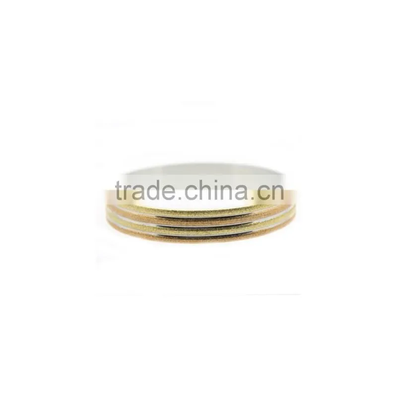 fancy new design diamond dust round Stainless steel bangle