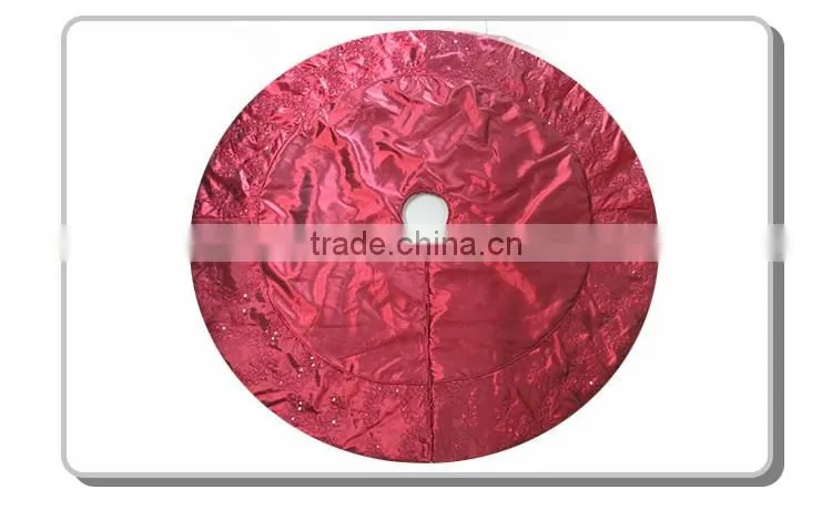 New Velvet indoor luxury customized christmas tree skirt