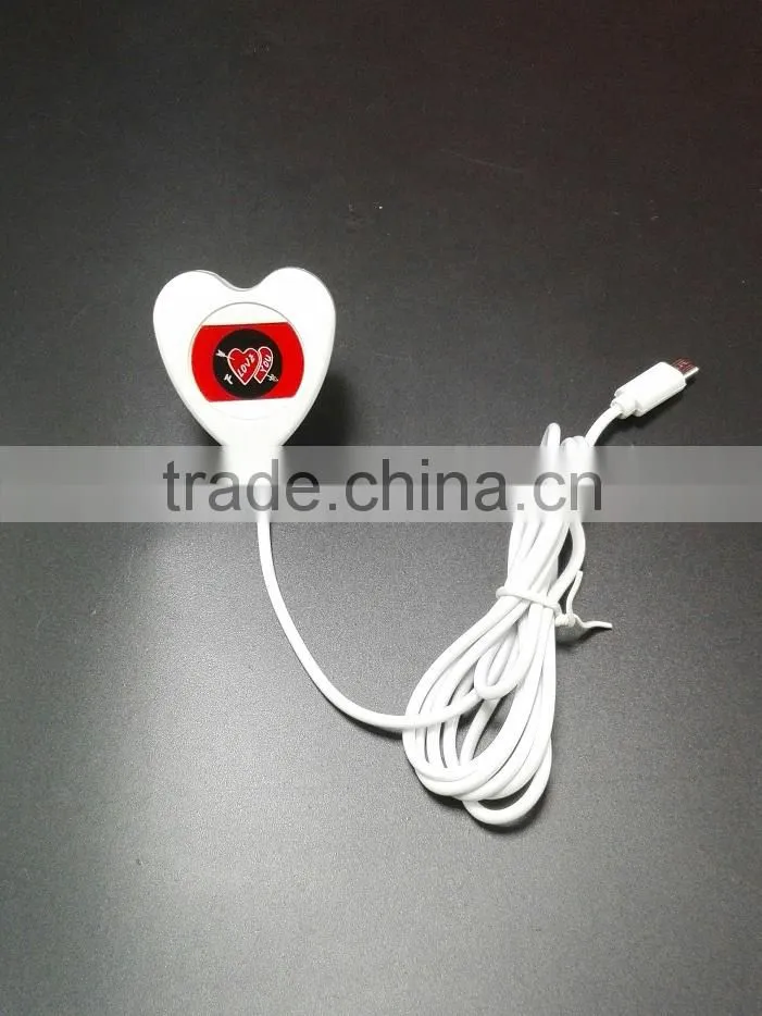 Loving heart mobile charger special for wholesale wall charger travel charger 600ma 1A