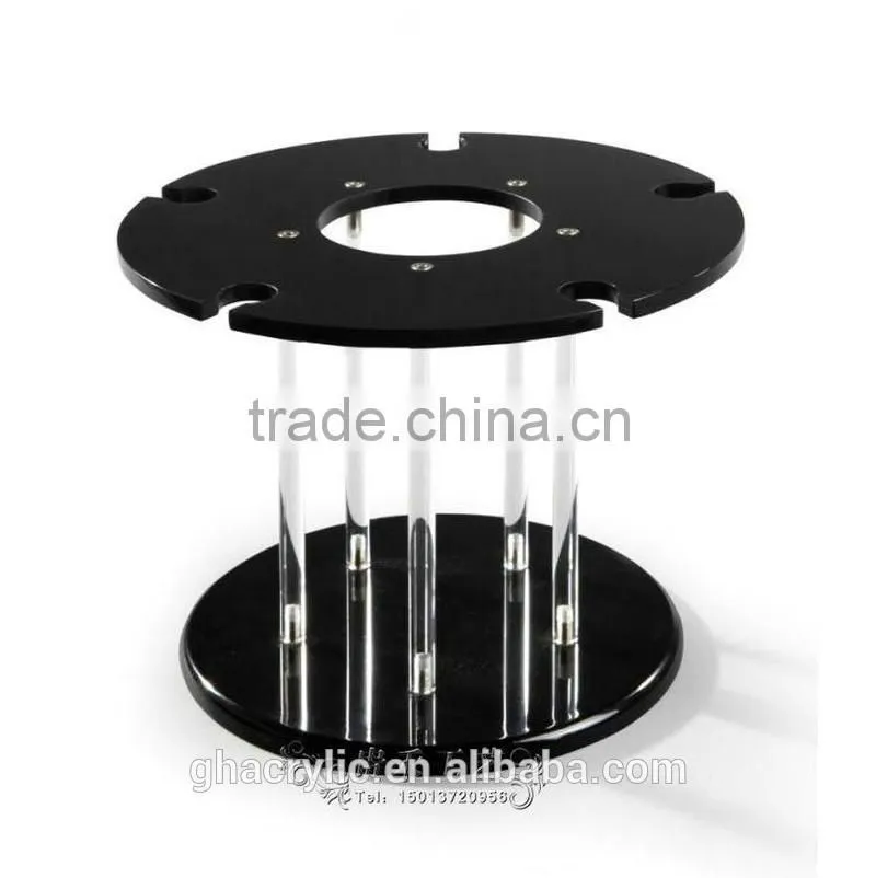 GH-RZ243 Professional design black acrylic wine display rack,high quality acrylic wine display rack