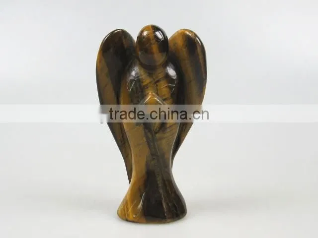 Wholesale AB grade gemstone angel sculptures for sale