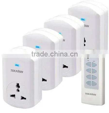 TW68C, 1v1, 1v2, 1v3, 1v4, wireless Remote Control Socket (Chinese type, plug-in)
