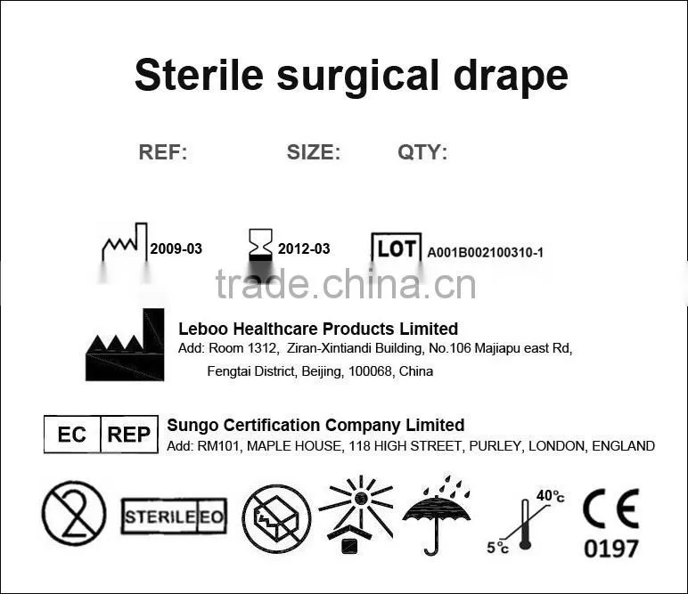 High quality disposable surgical drape products for hospital