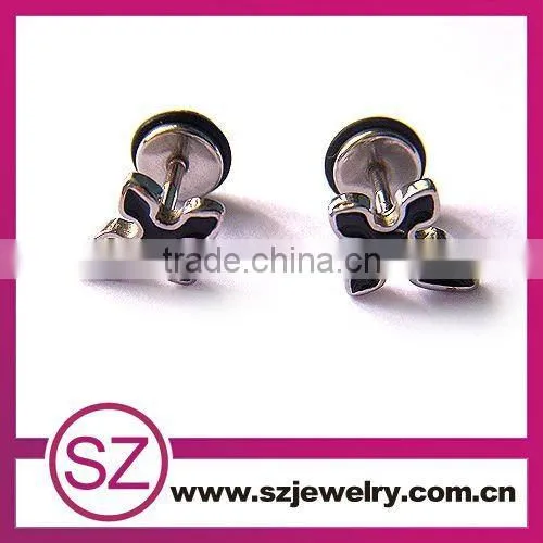 D95 stainless steel stud magnetic earrings