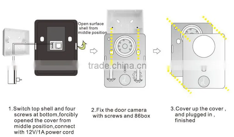 Newest DC12V wireless 3G 4G wifi door viewer
