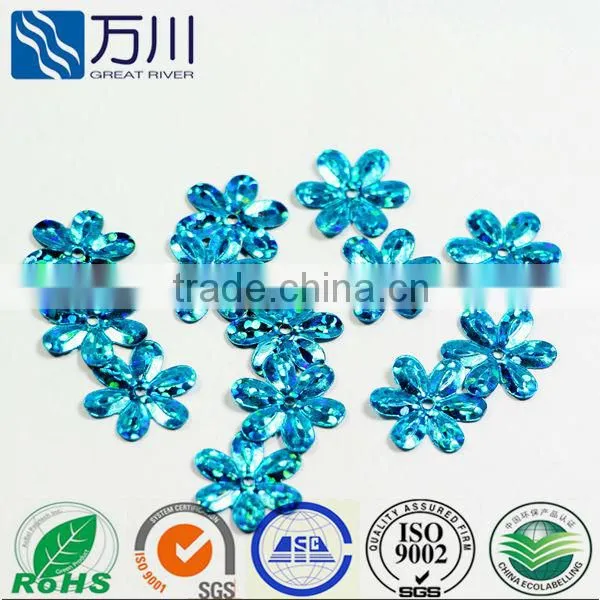 Golden Bulk Colorful Flower Loose Sequin in 2014 New Design