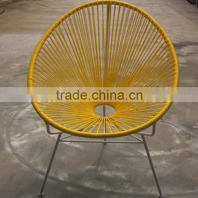 Party Light Oval Sun Colourful Wicker kids rattan chair