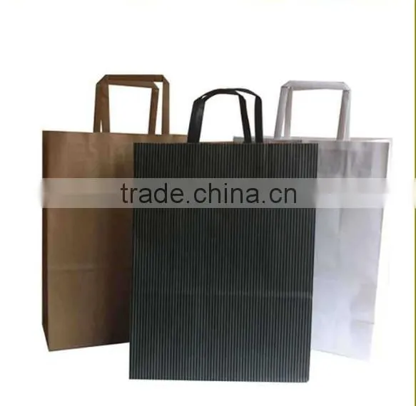 Eco-friendly art paper made shopping bag with handles