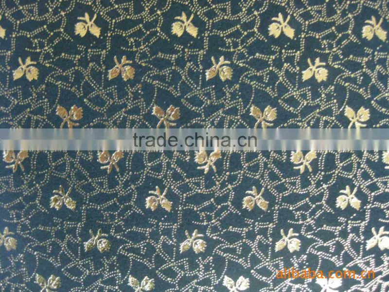 knitted bronzing flock fabric for upholstery