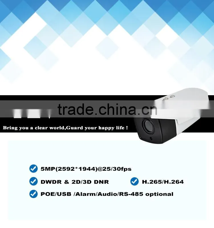 Best 5mp onvif poe ip security camera array led 5Megapixel Lens Bullet Camera Outdoor