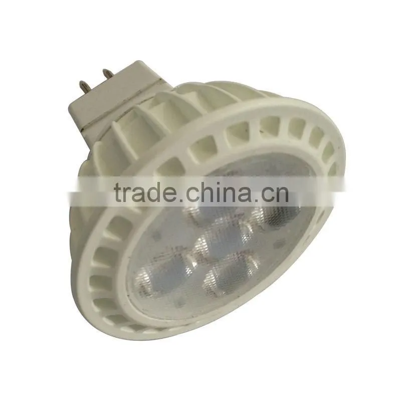 plastic housing led spotlight MR 16 3w