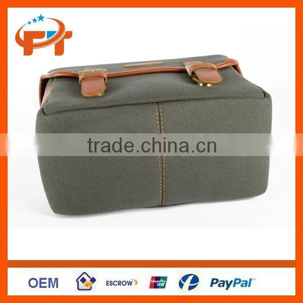 PU Leather Canvas Digital SLR Camera Bag For Nikon