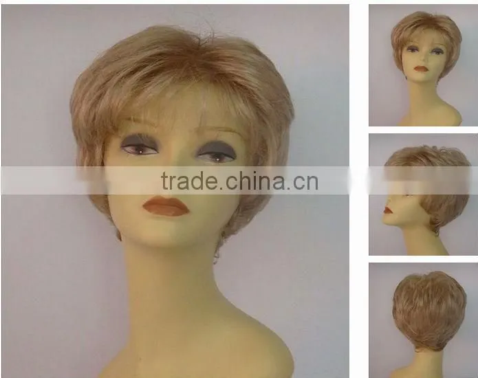 2014 new ladies short hair wig brazilian lace front wigs