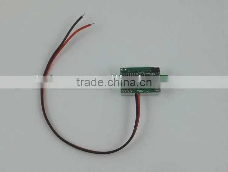 0.36" LED display DC digital voltmeter 2.5-30V, V20D LED Display digital voltmeter, LED Display digital voltmeter