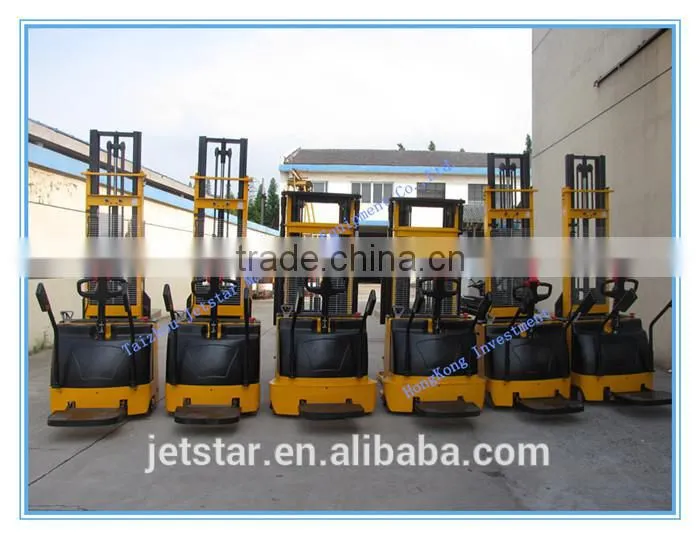 1.5T 4500mm Triple Mast electric pallet Hydraulic fork lift high stacker