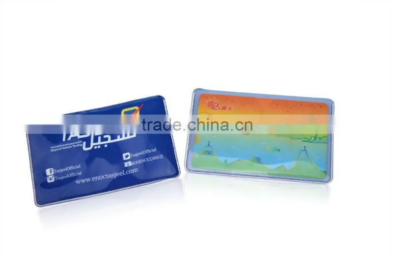 9x6cm Transparant PVC ID Card Holder