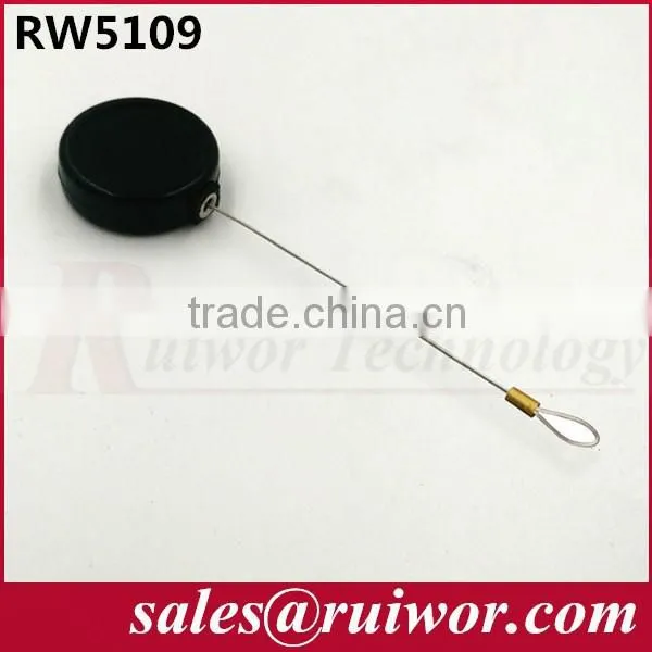 retractable anti-theft pull box with security cable