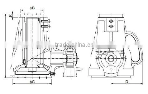 Japanese and Durable power screw lift jack mechanical jack with screw structure made in Japan