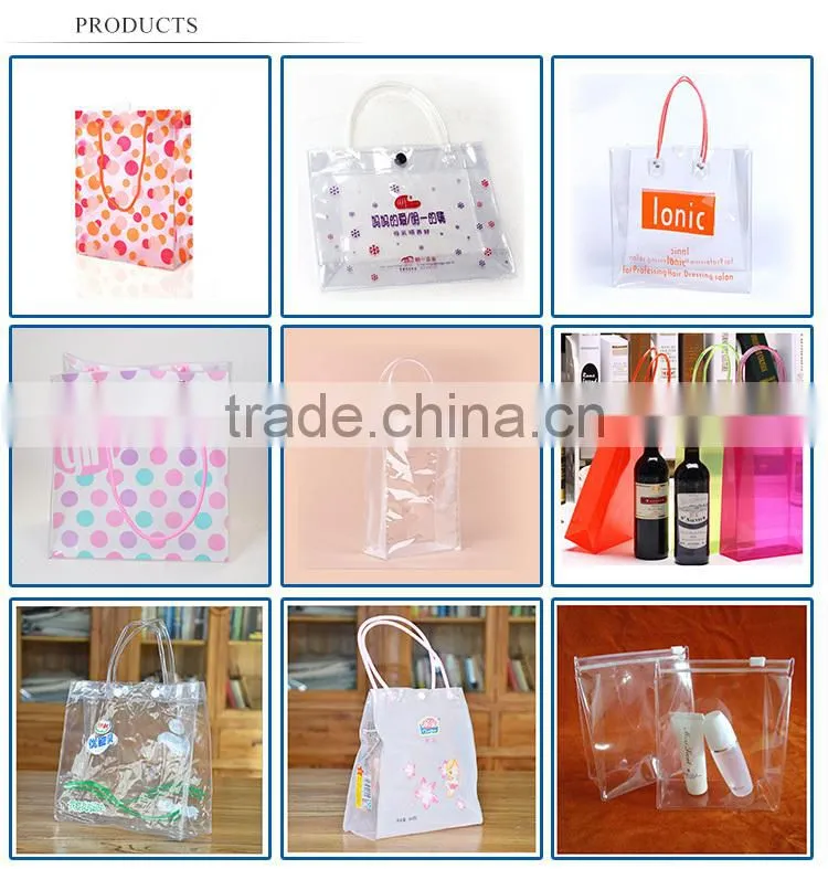 hot sealed eva pouch with satin bowknot