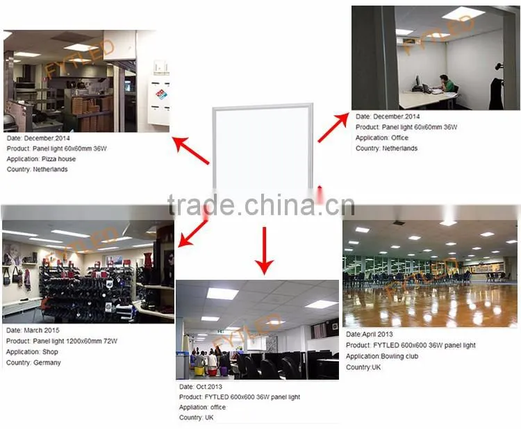 Emergency led slim panel light 80W ceiling led panel light