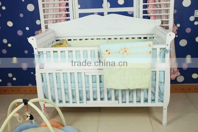 Wooden foldable baby cot