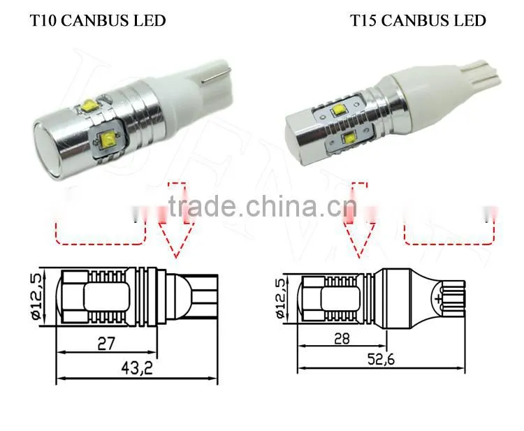 2015 new design canbus error free with 2 years warranty T20/7440/7443 car side brake light power canbus led light