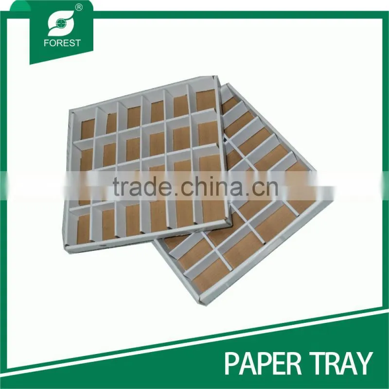 HARD PAPER TRAY WITH PARTITION