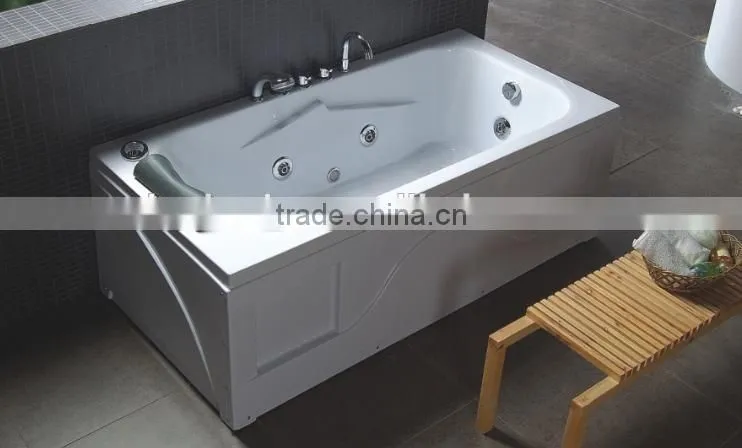 China bathtub manufacture corner massage bathtub, air bubble massage tub, 4 foot tub