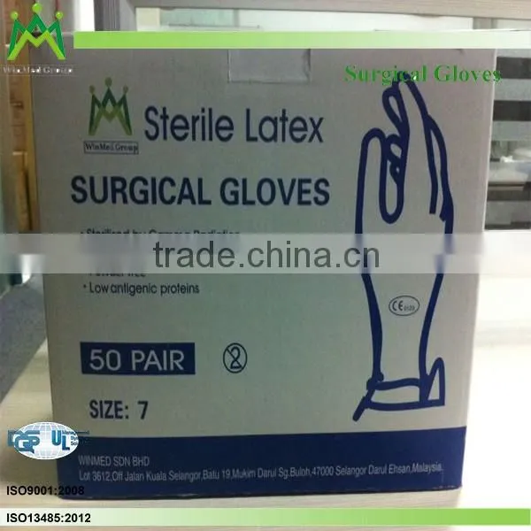 Powder free and powdered Professional latex exam glove