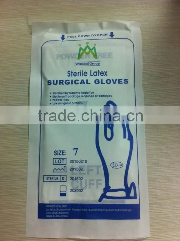 disposble latex surgical gloves