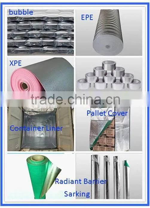 Bubble Insulated box liner for shipping, aluminum foil/bubble foil