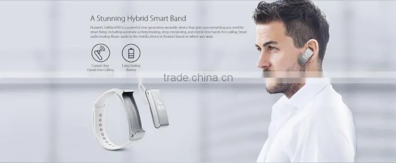 HUAWEI TalkBand B2(Black) bluetooth phonecall smart wristband steps calories distance time sleep waterproof NFC New Arrival