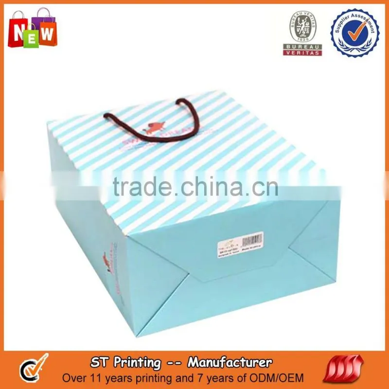 Printing paper gift bags with handles