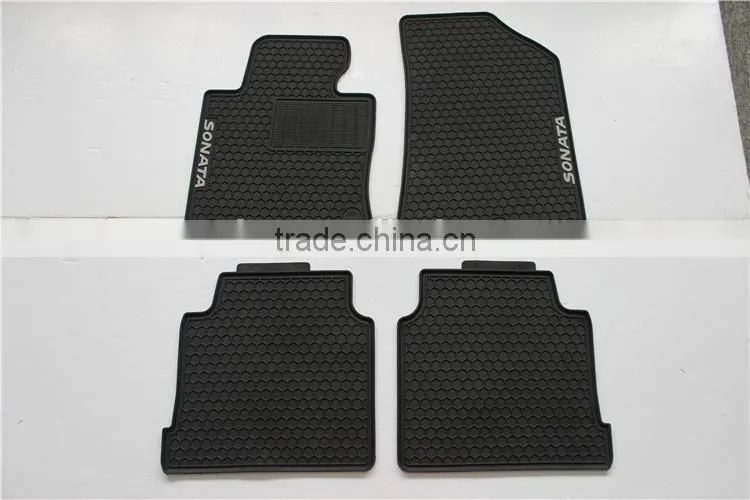 Genuine Black Front and Rear Carpet Floor Mat for Hyundai Sonata 2015